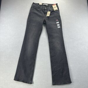 LEVI’S Women’s Super Low Bootcut Jeans Black Washed Size 26 Low-Rise Y2k *New*